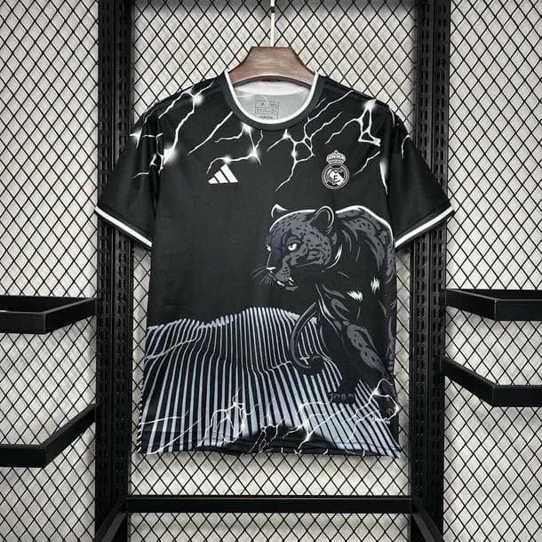 Maillot Real Madrid Noir & Gris Panther 2024/25
